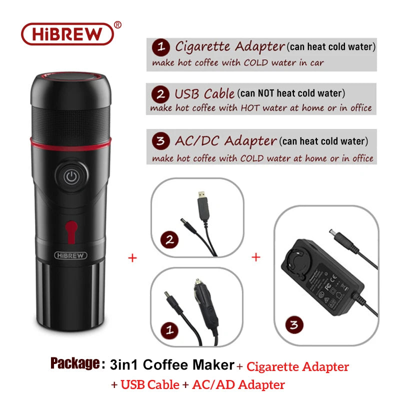 Portable Coffee Machine for Car & Home,DC12V  Expresso Coffee Maker Fit Nexpresso Dolce  Pod Capsule