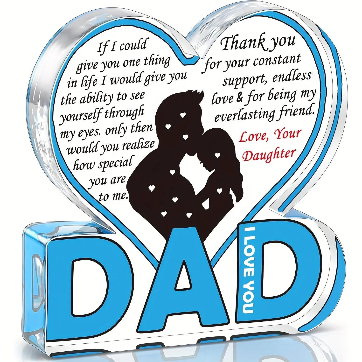 Dad Acrylic Plaque Gifts for Dad Christmas Gifts FromDaughter