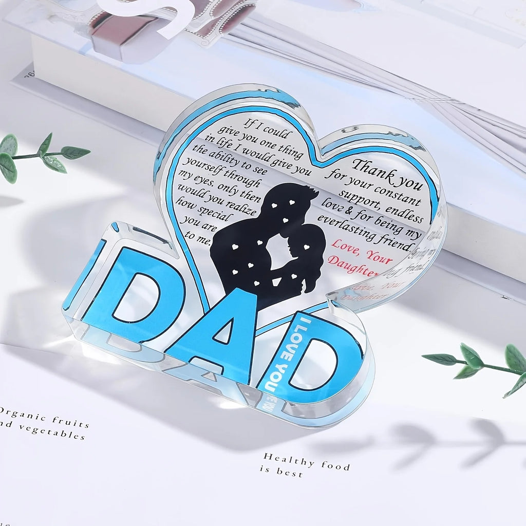 Dad Acrylic Plaque Gifts for Dad Christmas Gifts FromDaughter
