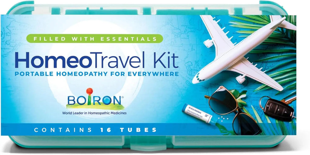 Travel First Aid Kit with 16 Homeopathic Medicines