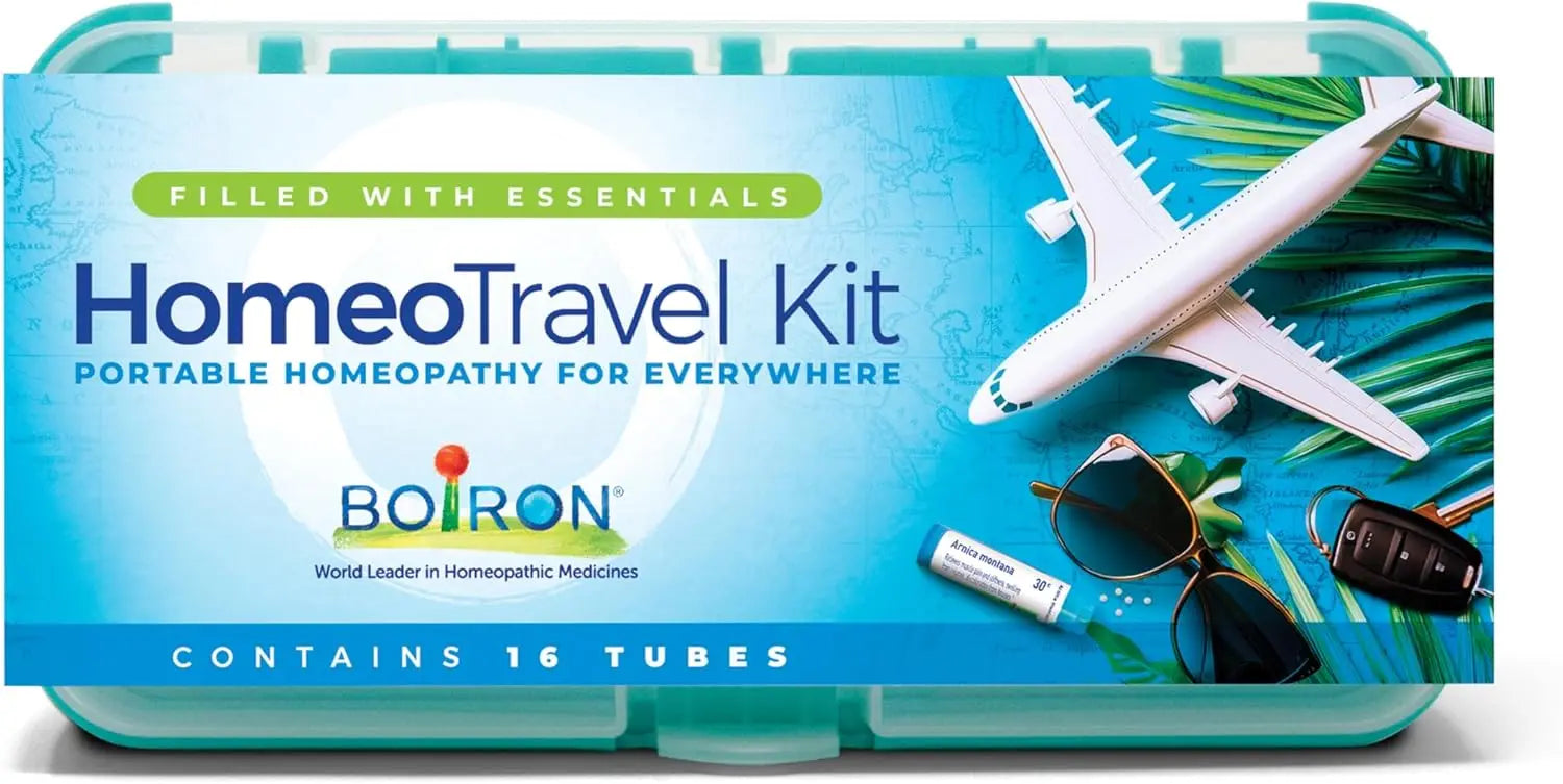 Travel First Aid Kit with 16 Homeopathic Medicines