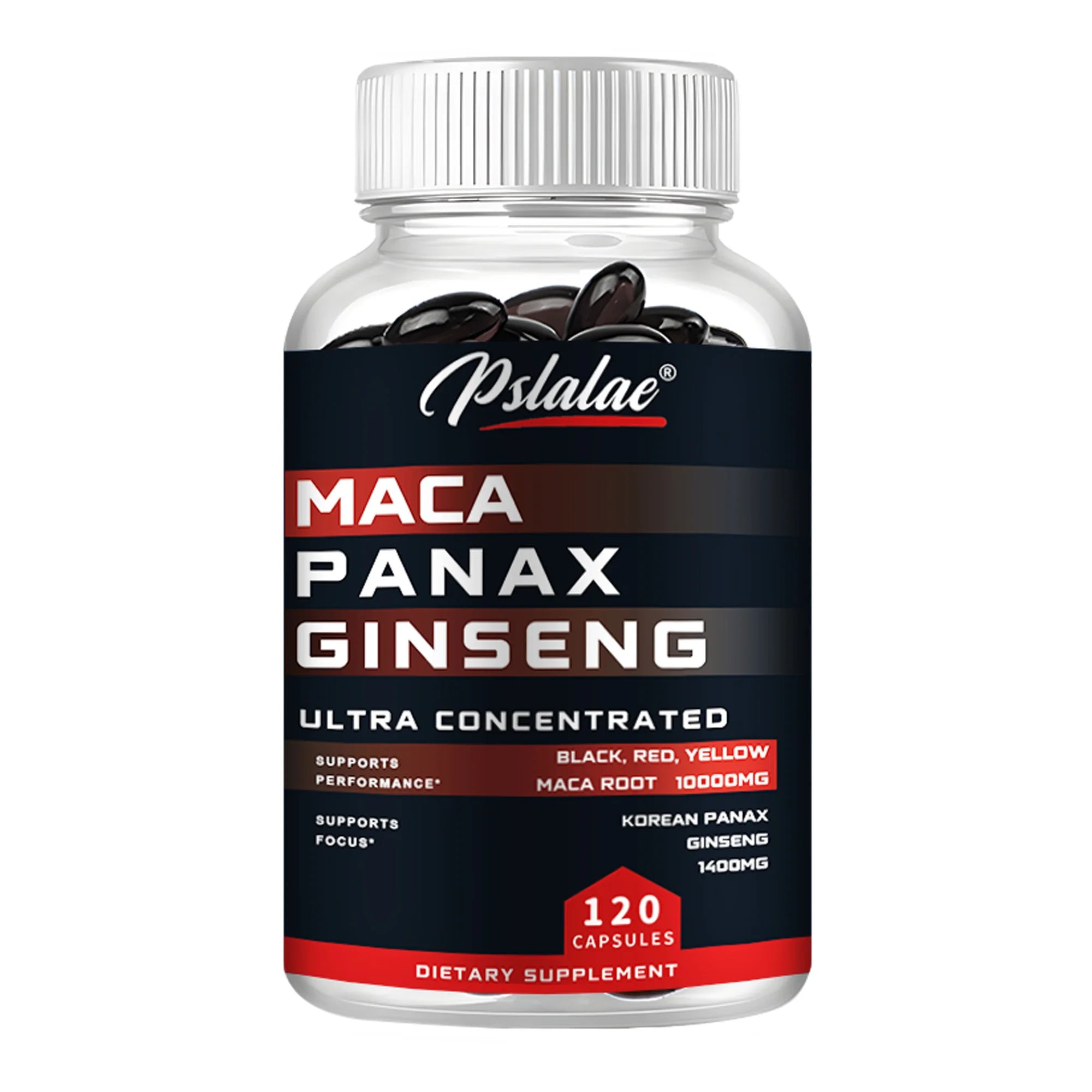 Ginseng Capsules - Support Natural Men's Health and Promote Energy, Endurance and Performance - 120 Capsules