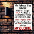 1PC "No Soliciting" Humorous Tin Sign - Life Philosophy Design For Doorway & Office Decor, Satirical Gift