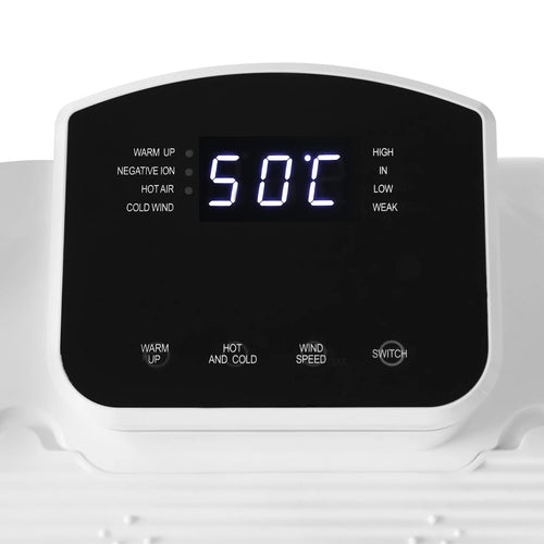 1400W Body Dryer| Household Negative Ion Body Hair Dryer W/ 5.25ft Cord| LED Control,White