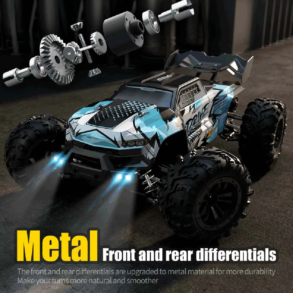 PRO 1:16 High Speed RC Car With LED Light Drift 70KM/H 4WD RC Off-Road Car Monster Truck