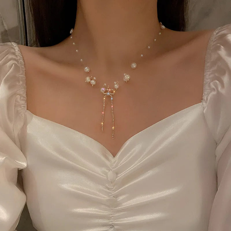 New Simple Hollow Love Heart Pendant Necklace