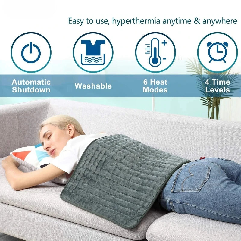 110V-240V Electric Heating Pad Blanket Timer Physiotherapy Heating Pad