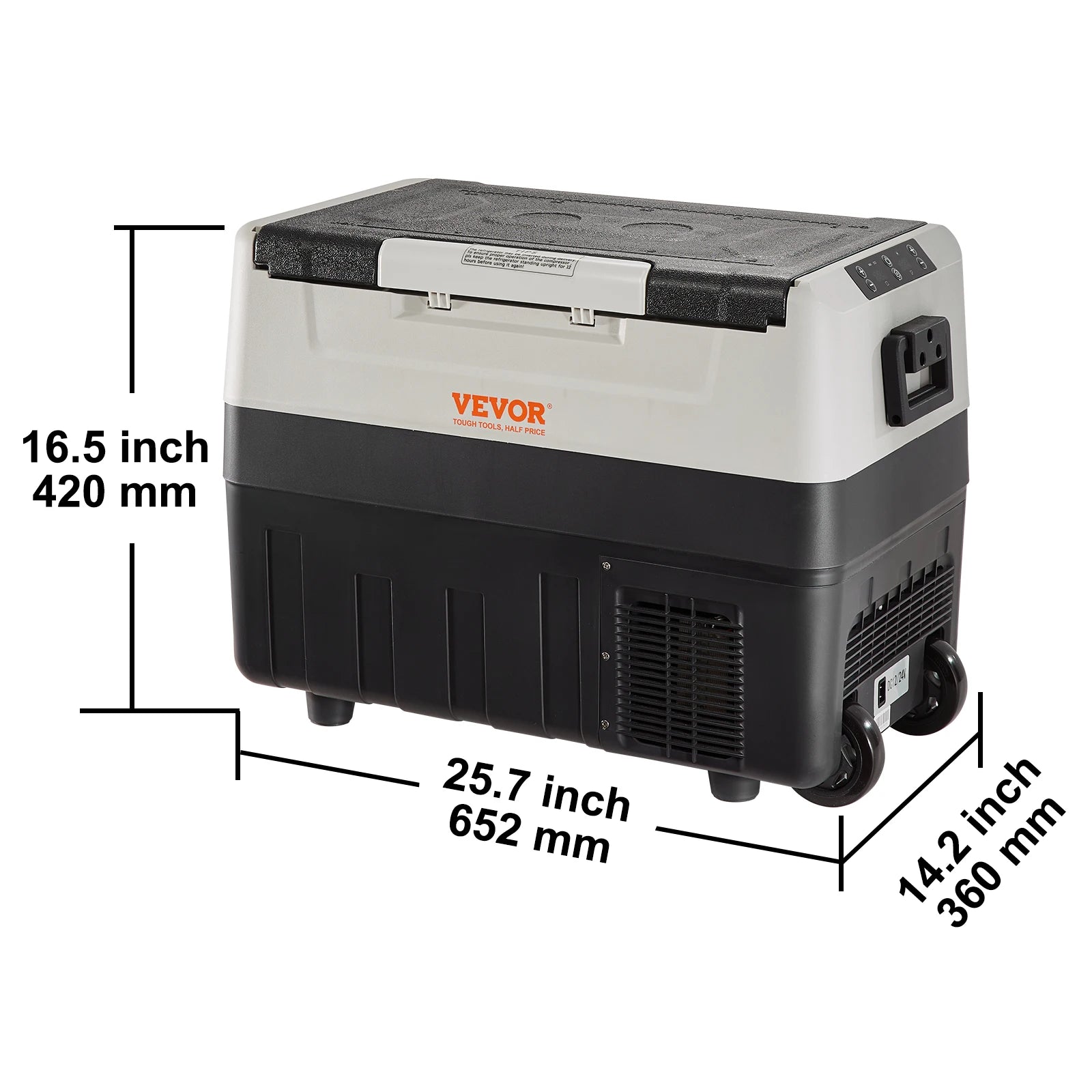 35L/45L/55L Portable Foldable Handle Car Refrigerator with Wheel Compressor Freezer