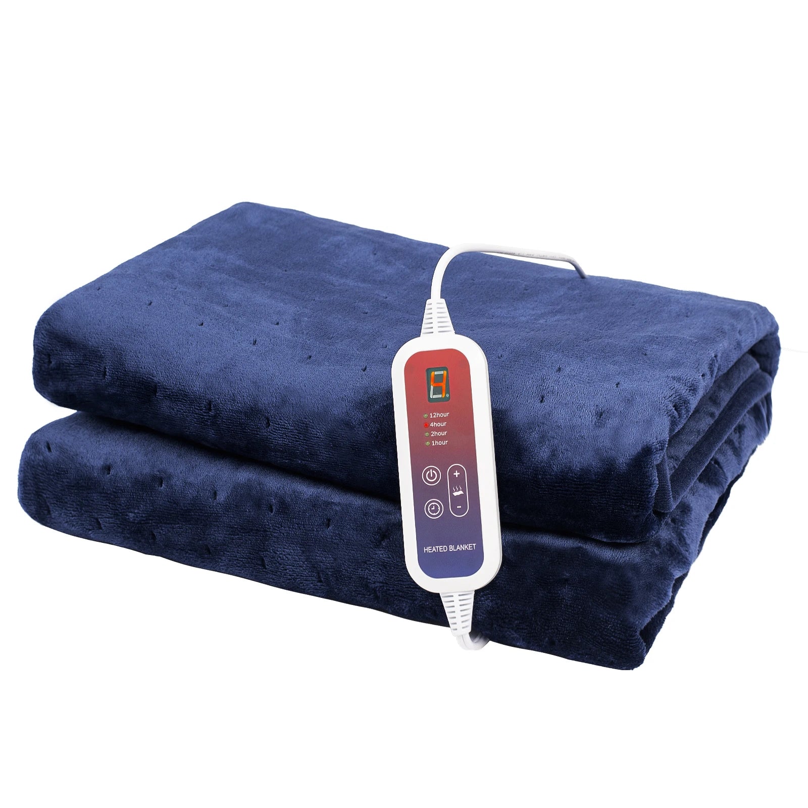 Heated Blanket Electric Throw Full Size, Electric Blanket with 6 Heating Levels and 1-12 Hours Timer Auto Off