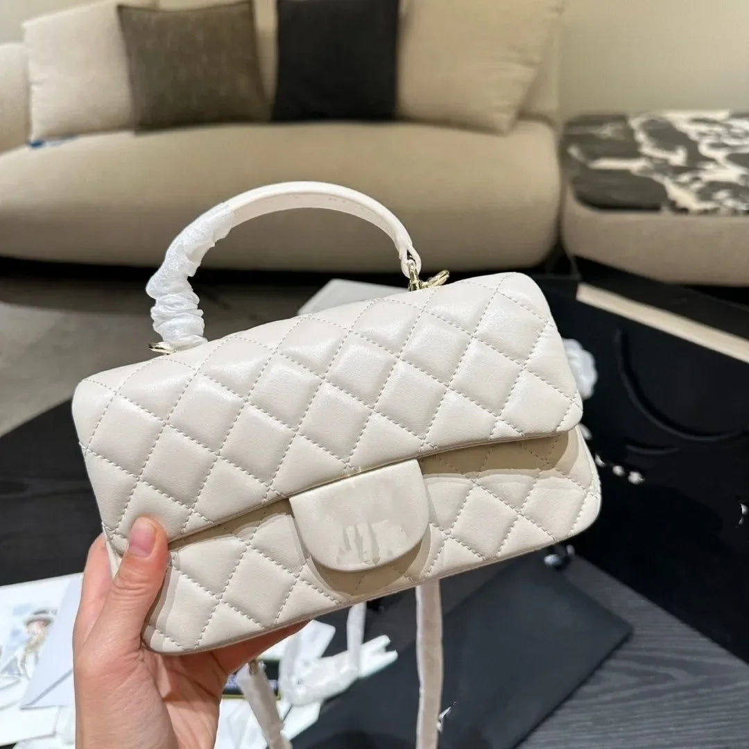 Top Cowhide Flap Luxury Bags With Handle Designer Bag Quilted Wallets