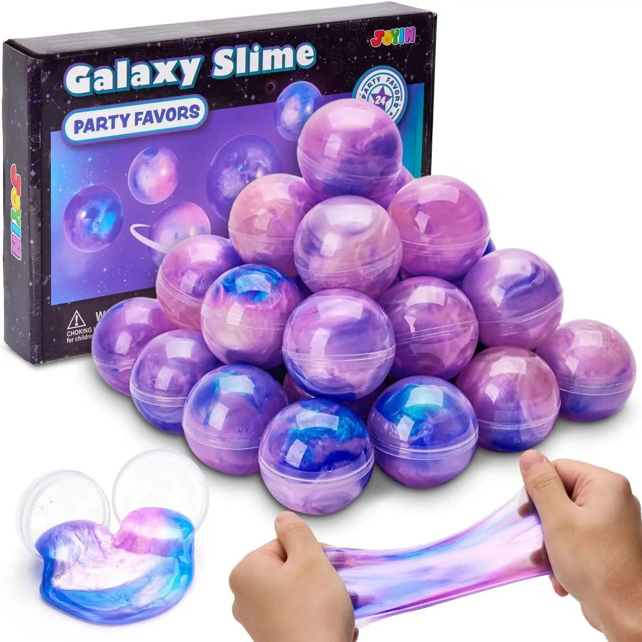 Mini Slime Party Favors Multicolor Galaxy Slime Balls Putty