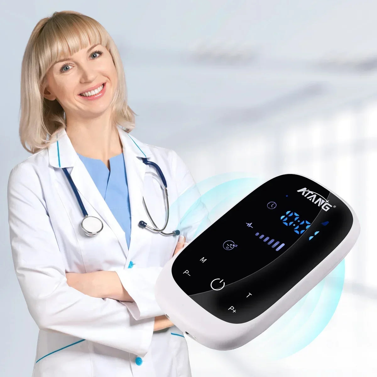 Sleep Aid Device For Insomnia CES Stimulation Therapy Ear Clip Type Touchscreen