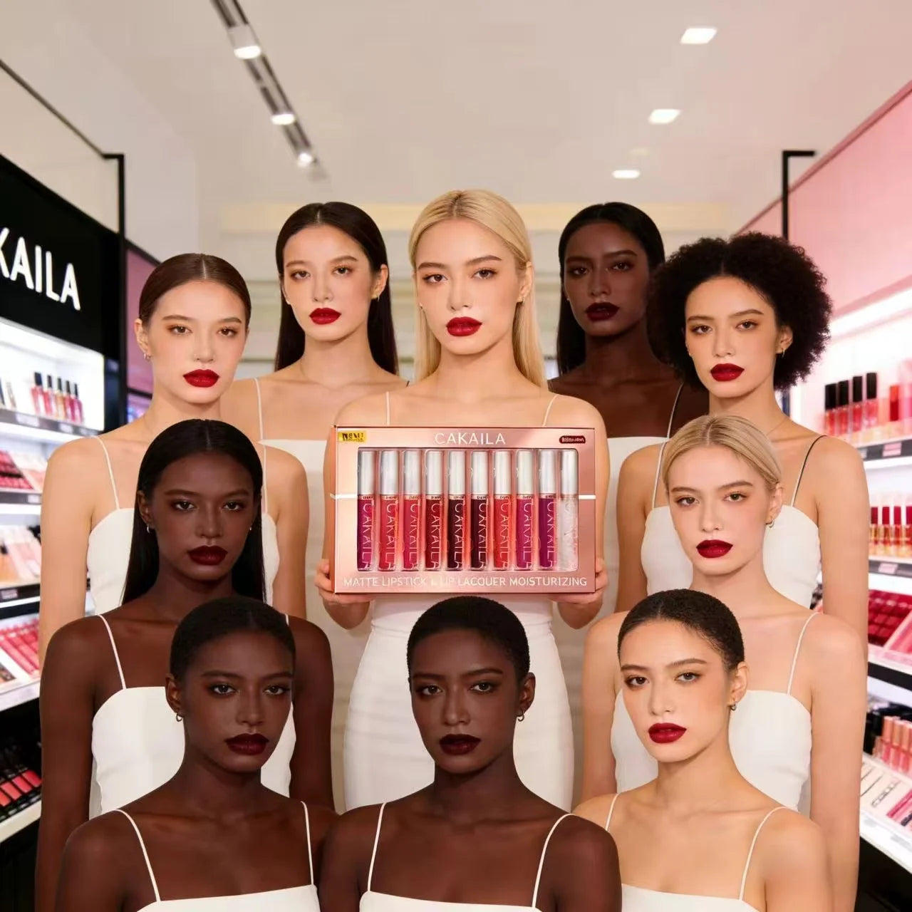 Matte Liquid Lipstick Lip Oil 10pc/set, Waterproof Velvet Lip Gloss Long Lasting