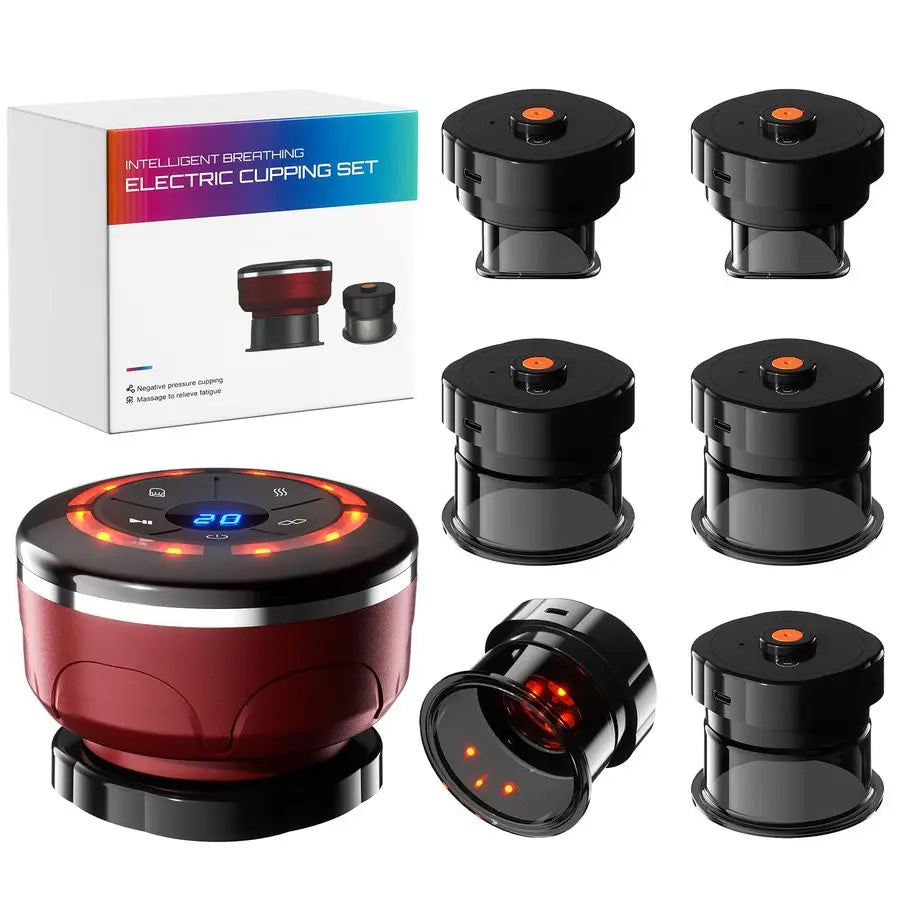 Smart Cupping Therapy Set Cellulite Massager with 6 Massage Cups