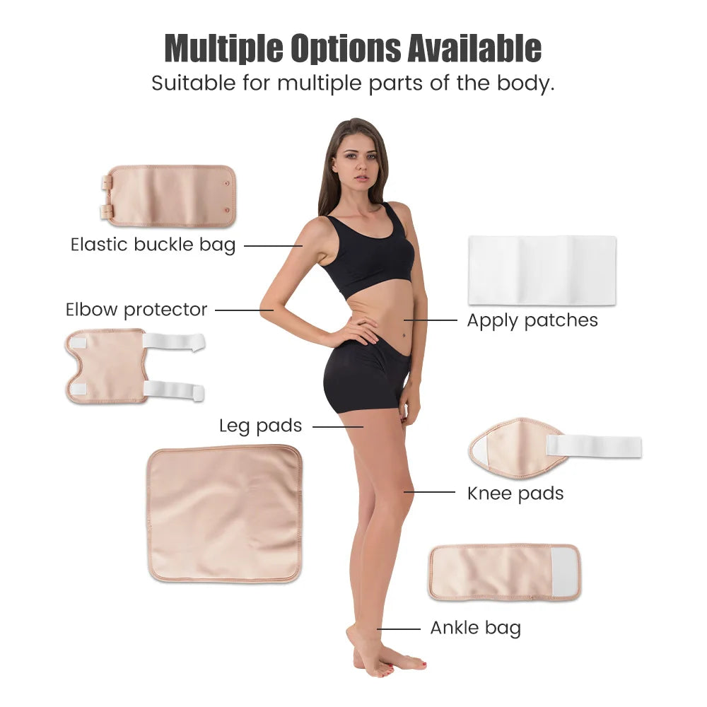 Castor Oil Pack Wrap Reusable Organic Cotton Castor Oil Packs with Adjustable Elastic Strap Castor Oil