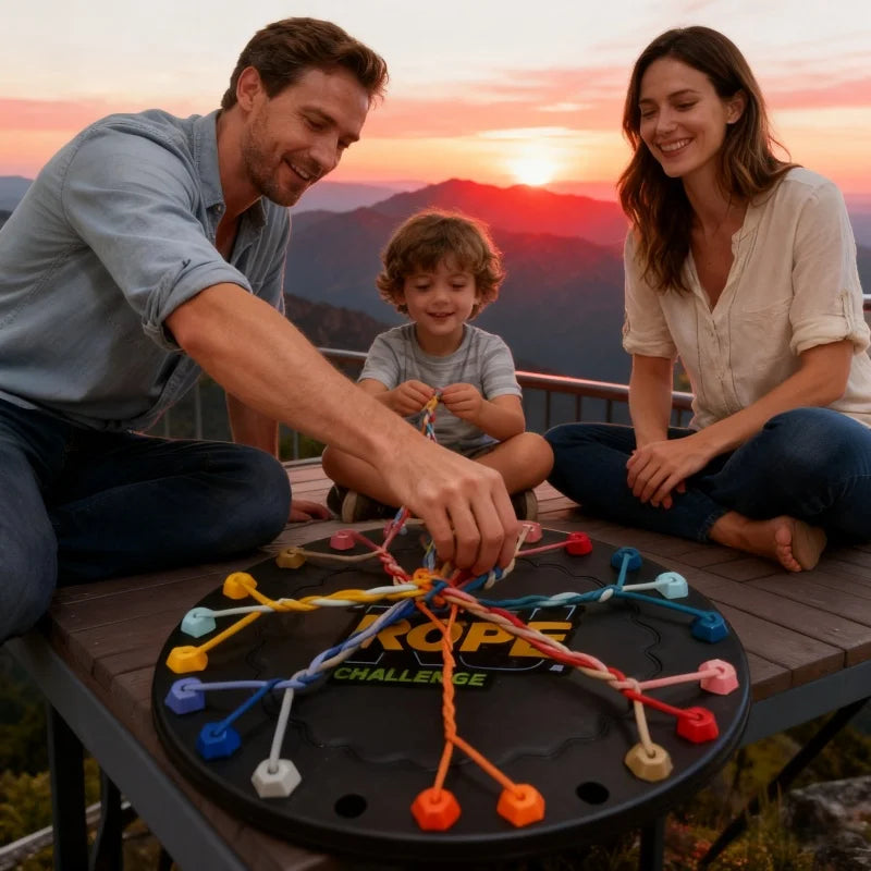 Super interesting and novel things, rope game board, children's rope decryption game logic training