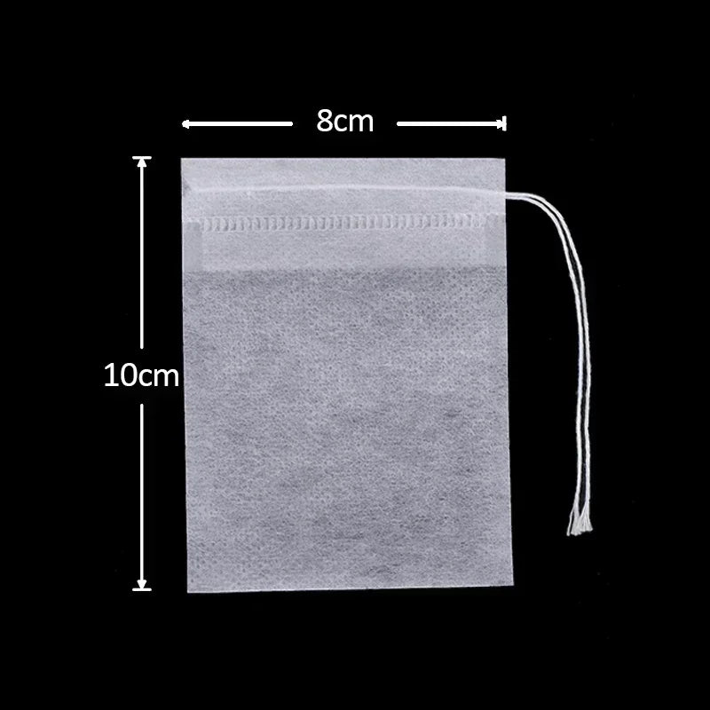 600/50PCS Disposable Tea Filter Bags Non-woven Fabric Teabags With String Kitchen Teaware Coffee Loose Tea Spice Bag