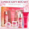 Women's Fragrance Sets 3.4fl.oz Body Mist, 3.4fl.oz Body Lotion, 3oz Candle and 2oz Bath Bomb 4 Pcs