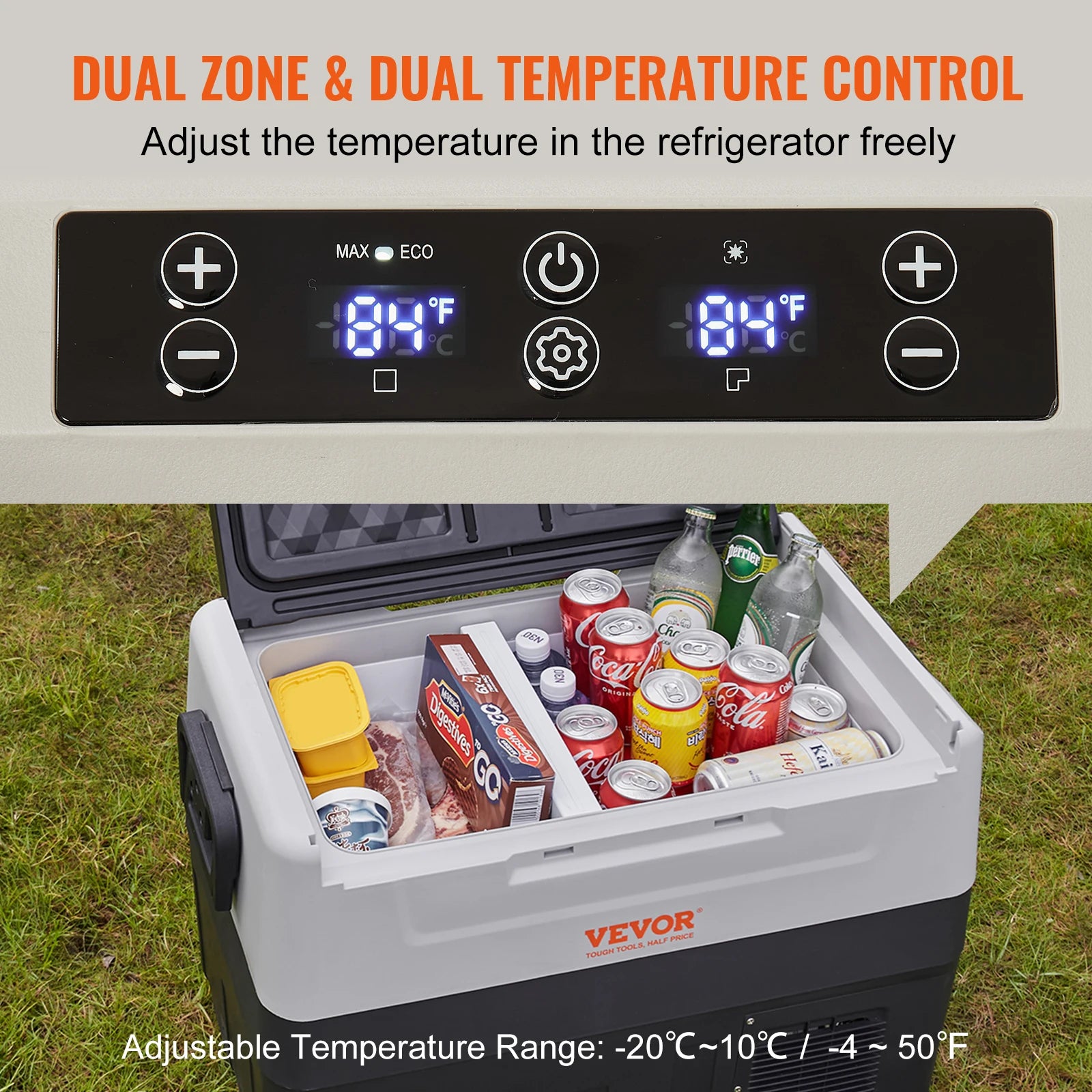 35L/45L/55L Portable Foldable Handle Car Refrigerator with Wheel Compressor Freezer