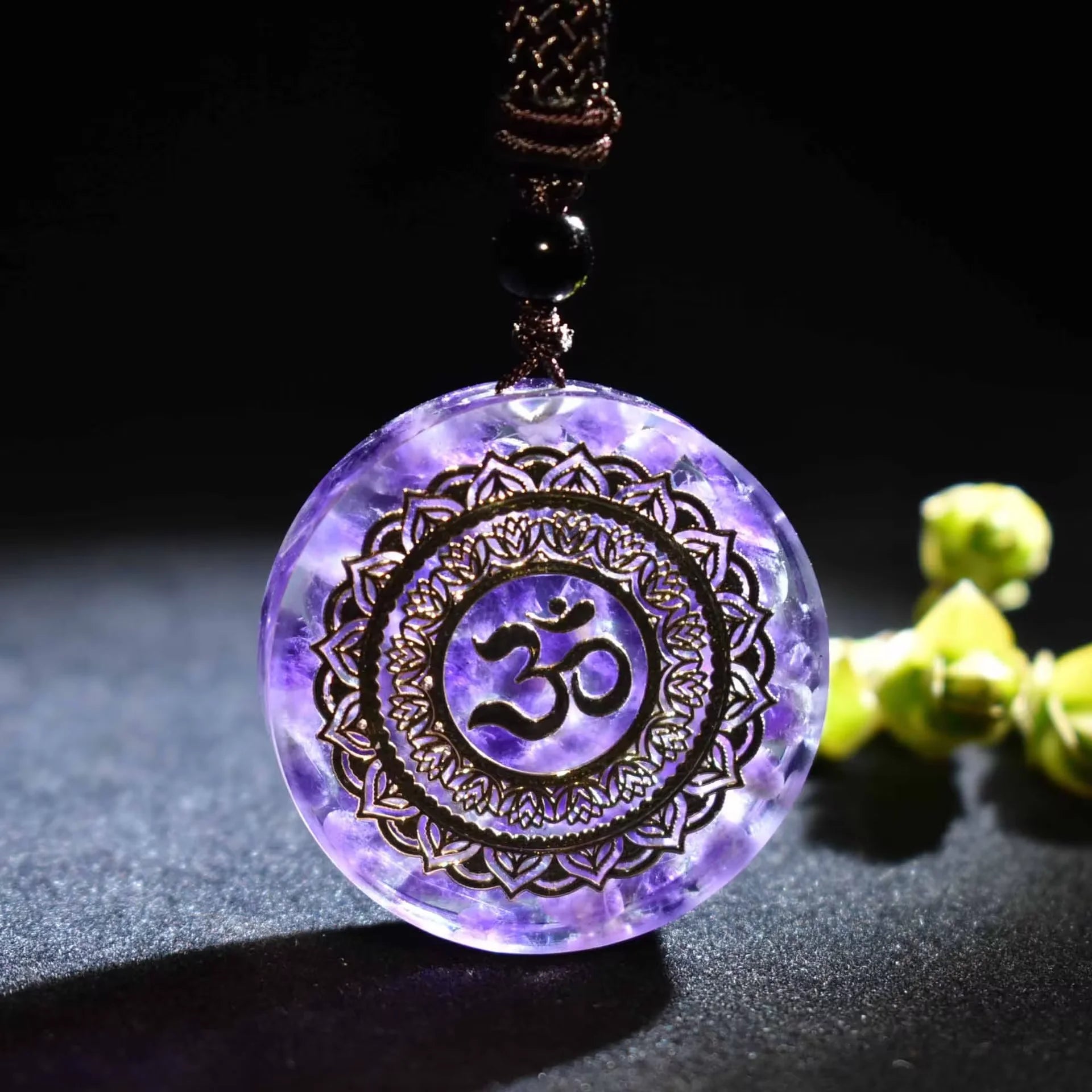 Orgonite Pendant Malachite Energy Necklace