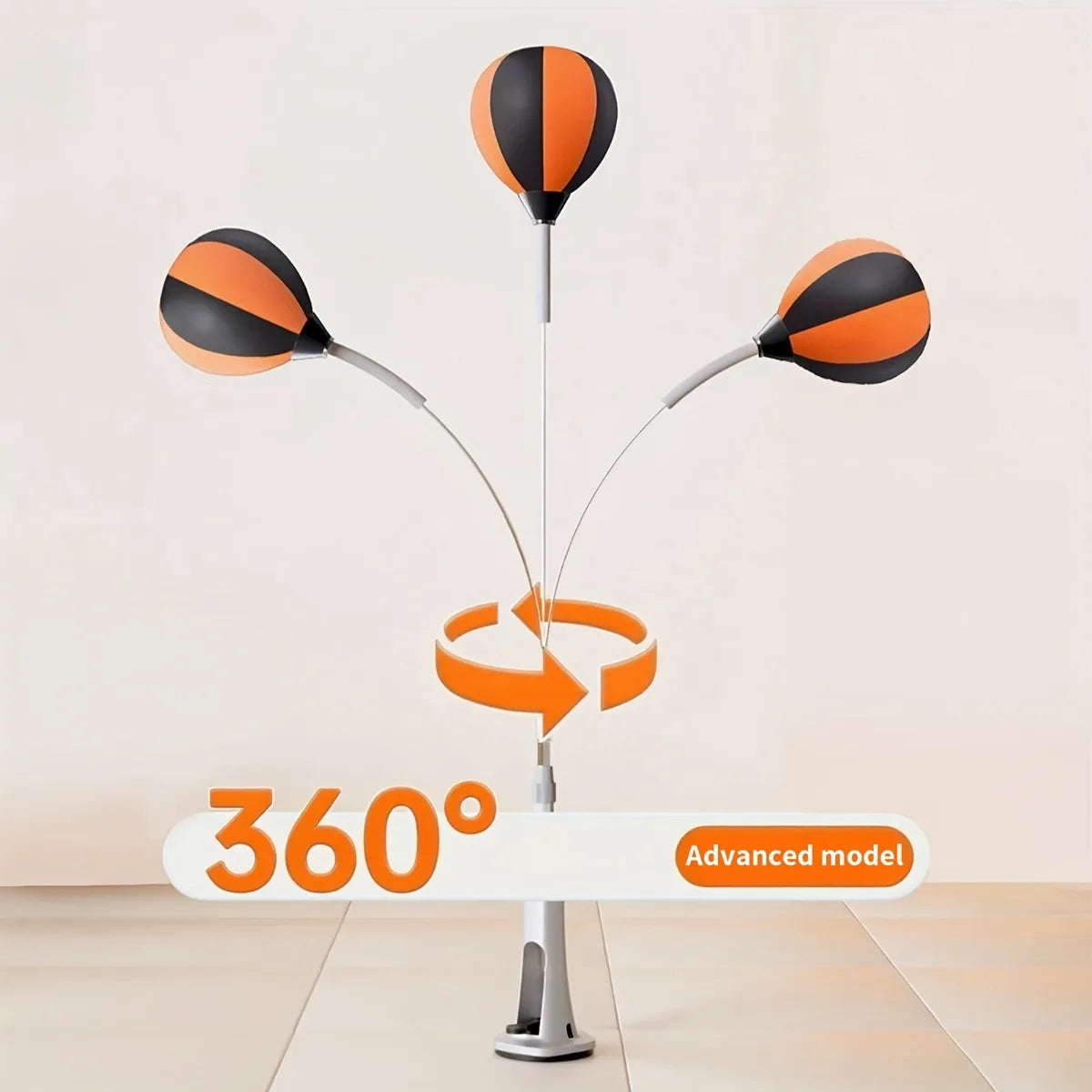 Indoor Reaction Punching Ball with Suction Cup, Adjustable Speed Training Ball