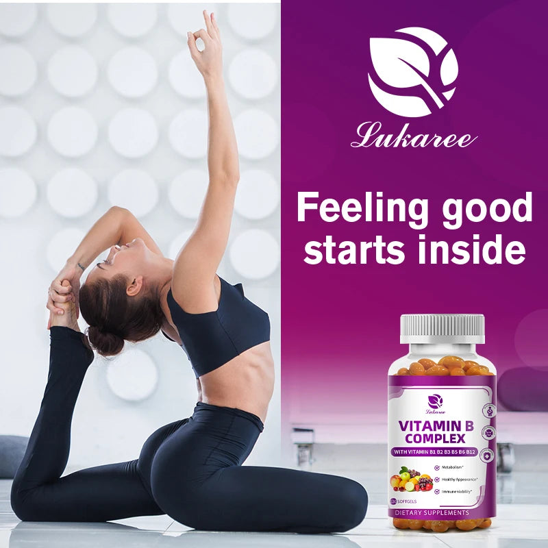 Vitamin B Complex Biotin & Folic Acid Super Promote Human Metabolism ,Energy, Nerve Blood