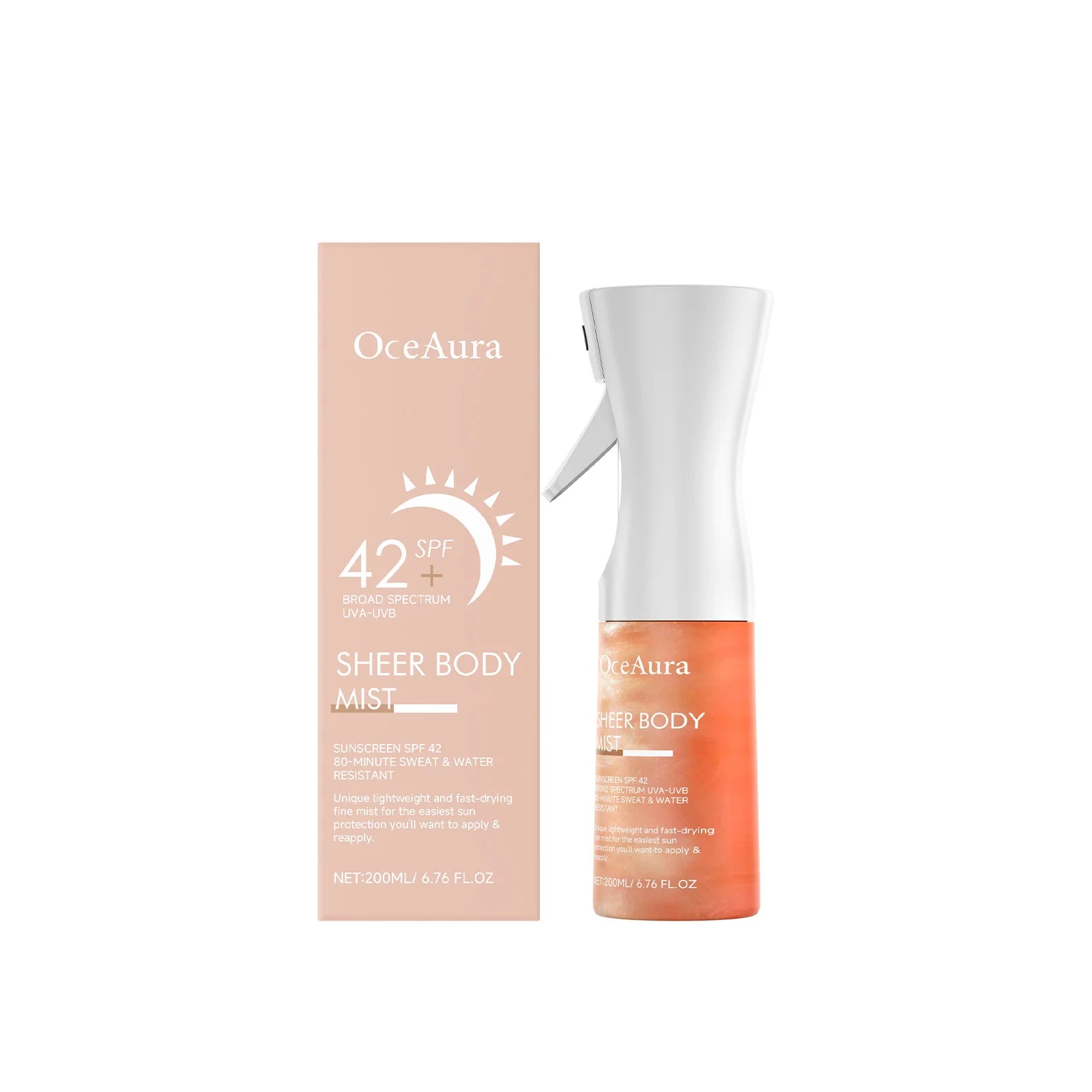 Sunscreen Spray Hyaluronic acid Body Sun Block Isolation Mist Lasting UV Protector
