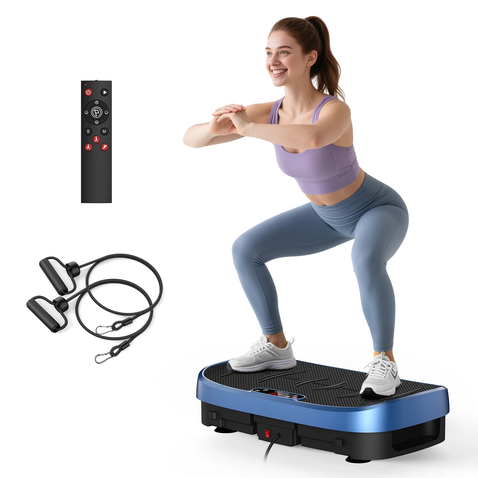 Vibration Plate Fitness Multi-Function Vibration Trainer 330lbs