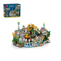 4406PCS MOC Movie Rings Rivendell Medieval Castle Building Blocks Street View Modular Architecture Model