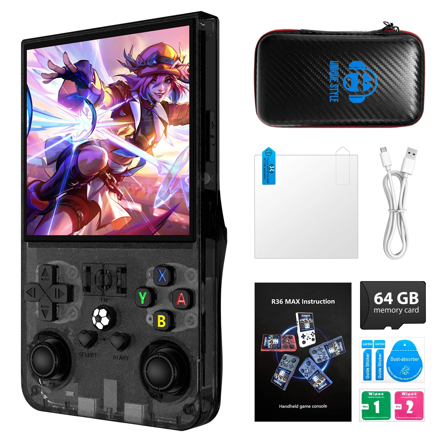 Handheld Game Console 4.0 Inch 64/128GB RK3326 Chip Retro Portable Video Game Player Open Source Pocket Console