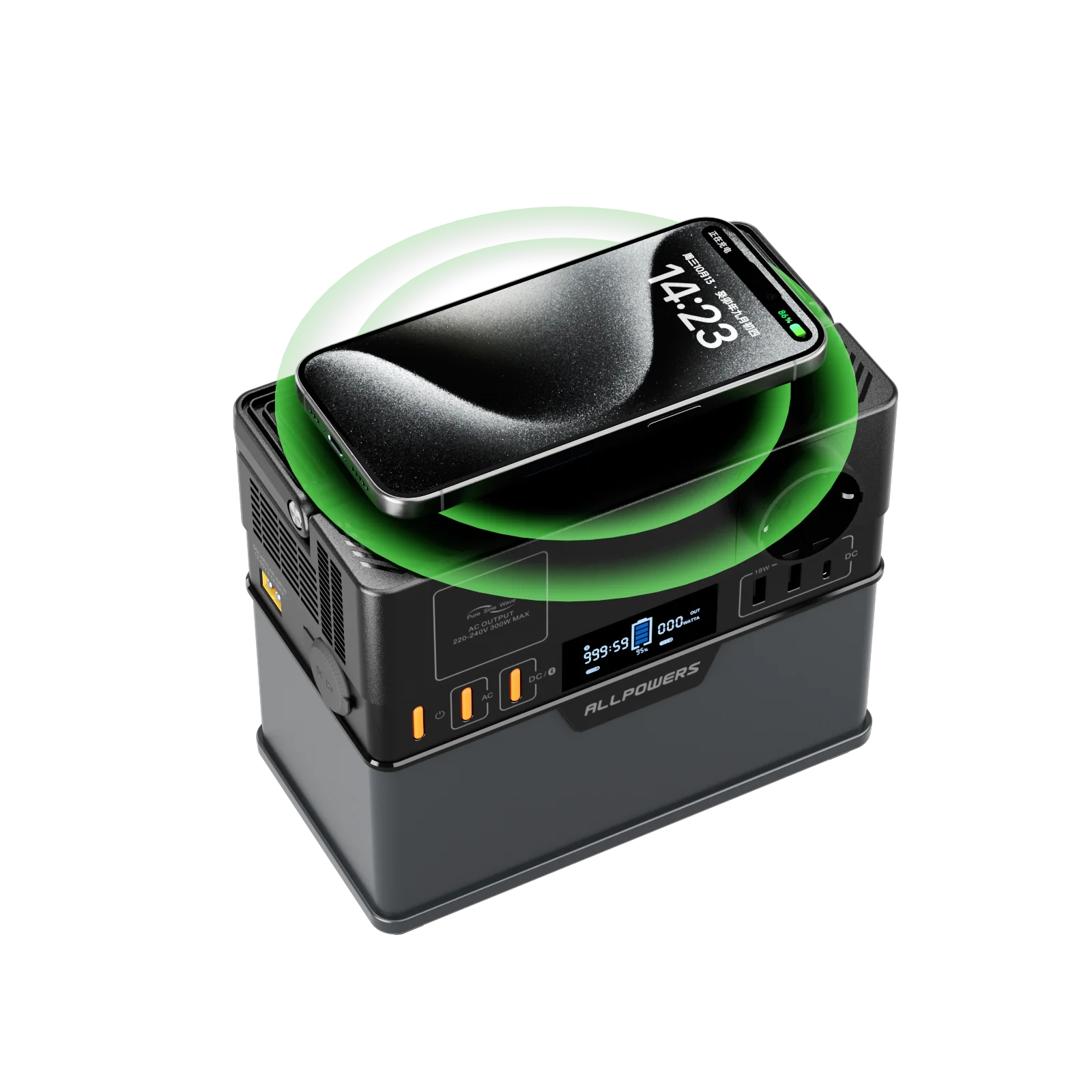 ALLPOWERS S300 PLUS Portable Power Station 300W (Peak 500W) 288Wh 78000mAh Power Storage Battery Generator