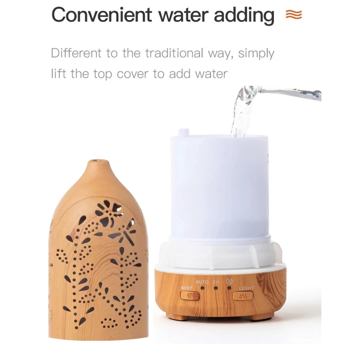 Aromatherapy Diffuser with 7 Color LED Lights  The Perfect Gift Idea for Home, Office, or Spa, Features Auto Shut-Off