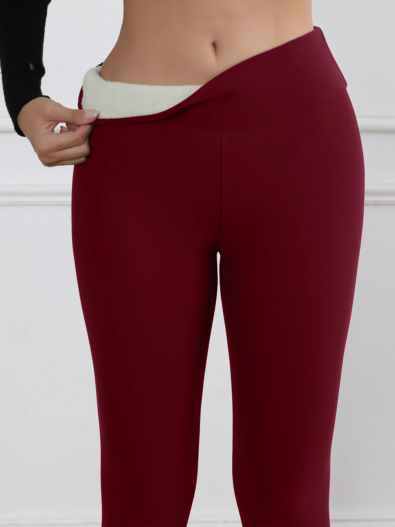 Fleece Women Leggings Thick winter Pants High-Waisted Thermal Tights Tummy Control