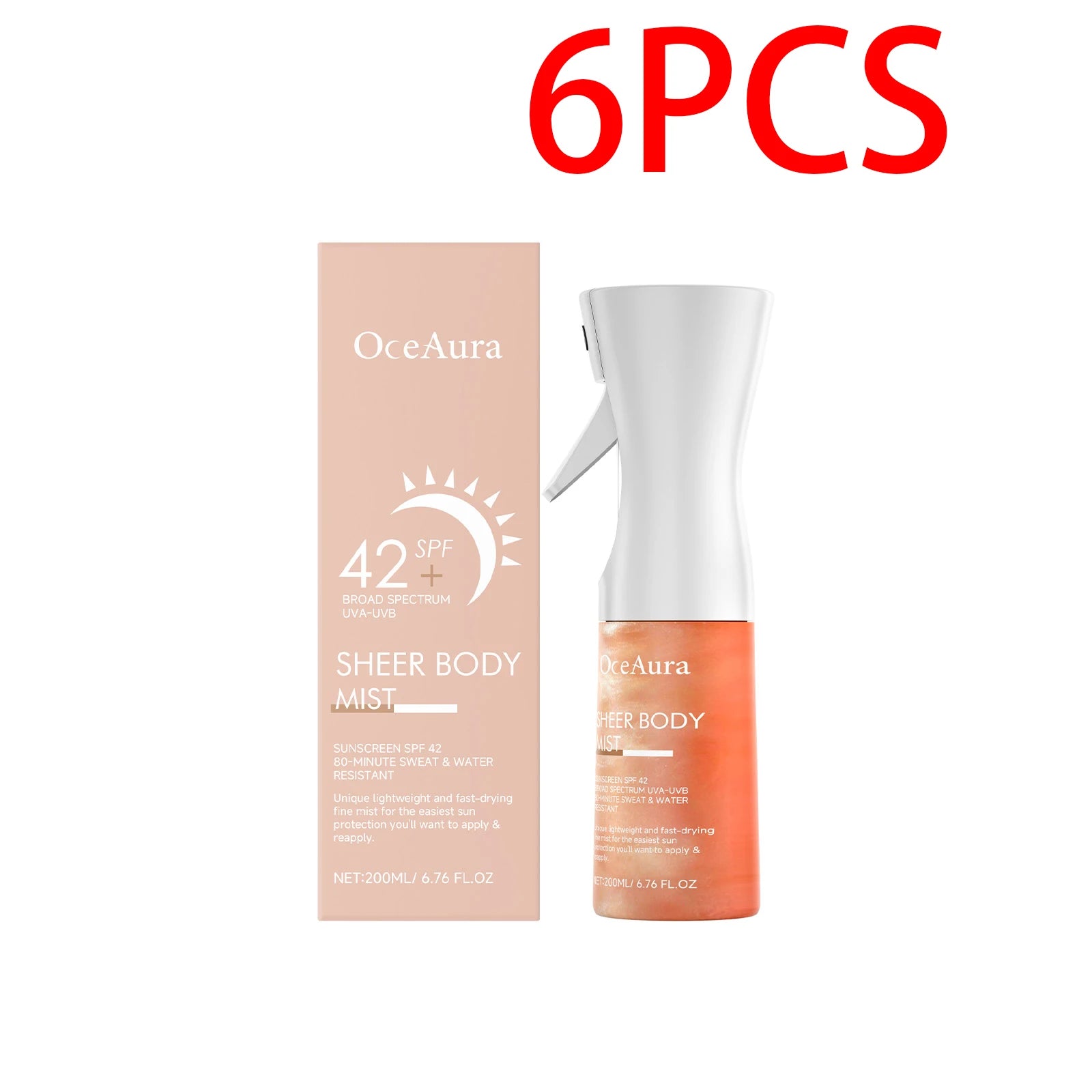 Sunscreen Spray Hyaluronic acid Body Sun Block Isolation Mist Lasting UV Protector