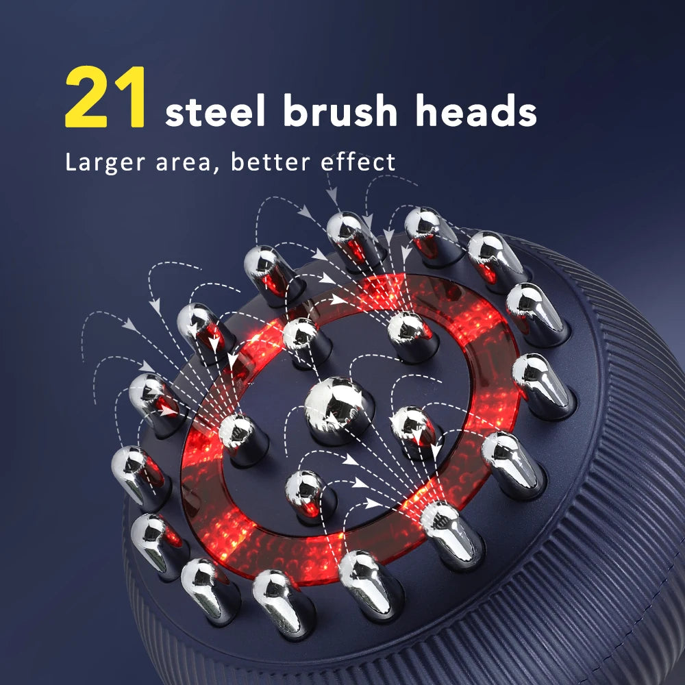 Electric Meridian Body Massage Brush Lymphatic Drainage Microcurrent Anti Cellulite Physiotherapy Apparatus