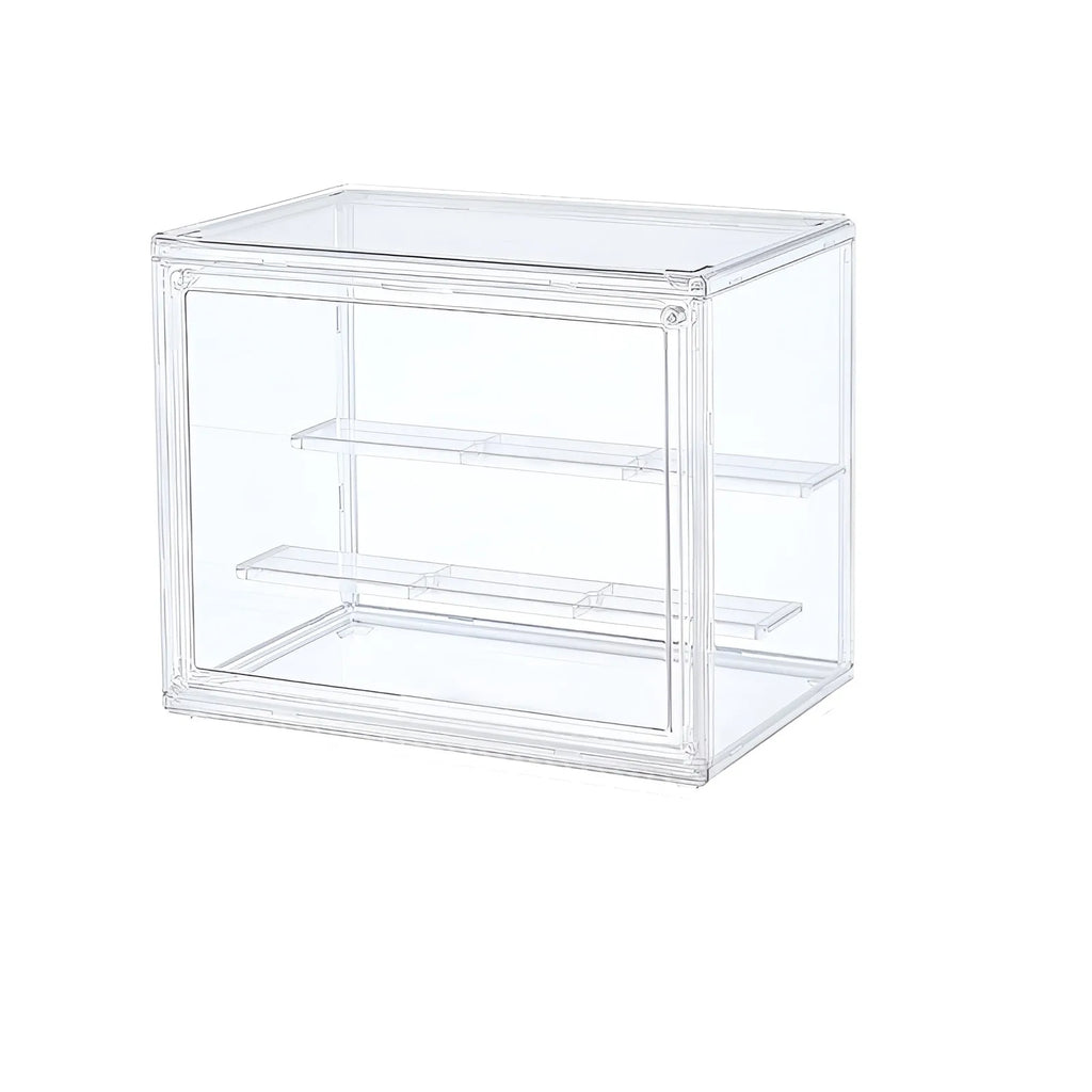 Clear Display Box Stackable Plastic Dustproof Storage Bins