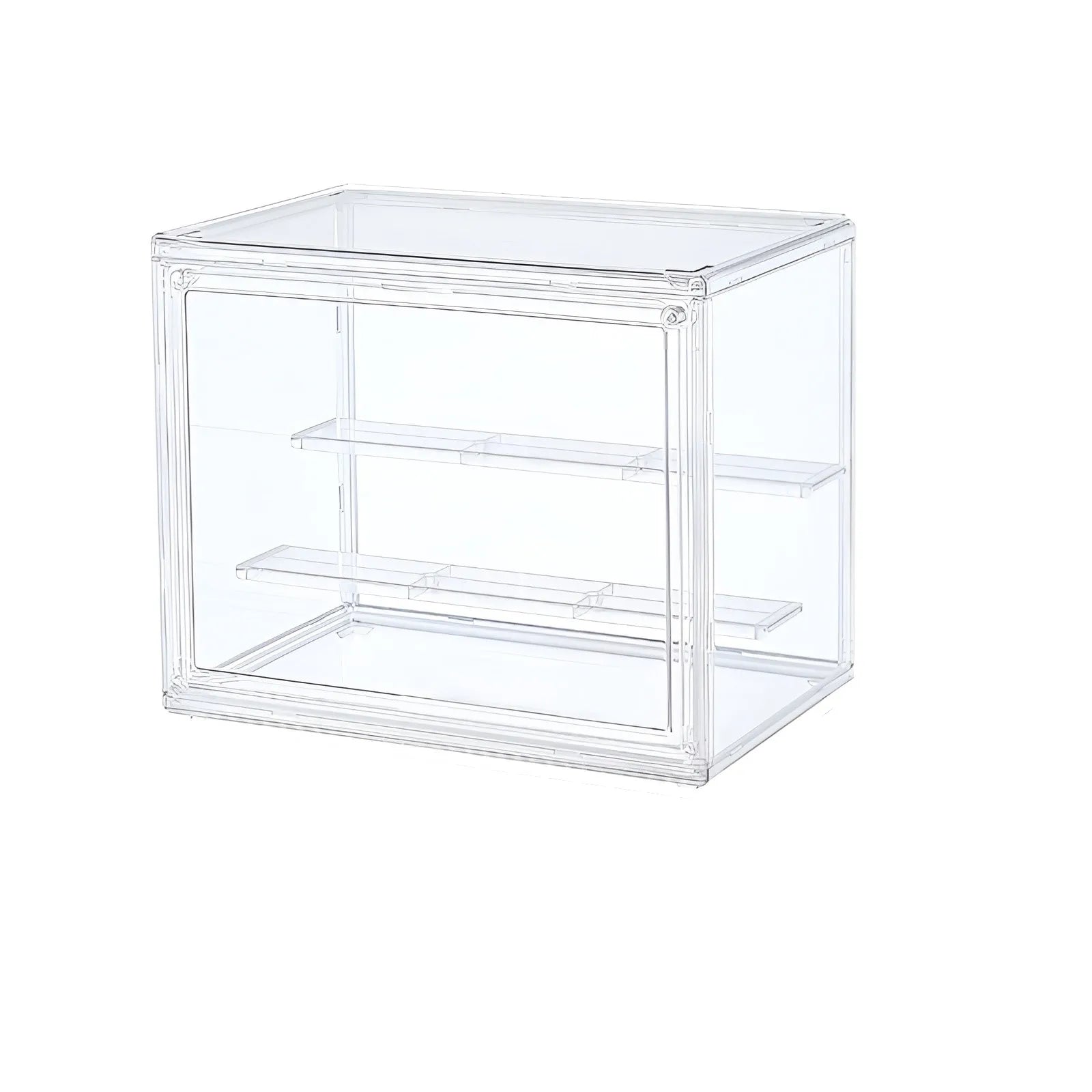 Clear Display Box Stackable Plastic Dustproof Storage Bins