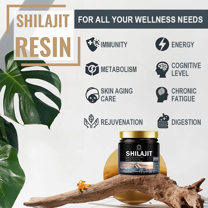 Himalaya Pure Shilajit Resin Original Mineral Health Supplement Non-GMO Brain Memory Cognitive Energy Health
