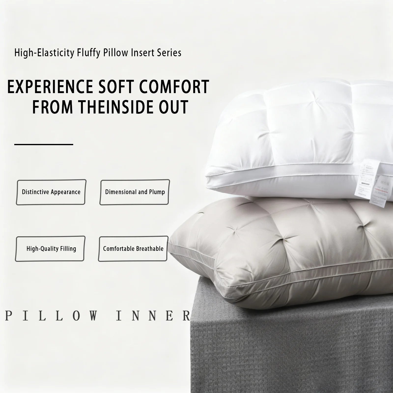 2-Pack Premium 5-Star Hotel Pillows for All Sleeping Positions,Year-Round Comfort,Ultra-Soft Machine-Washable Pillows