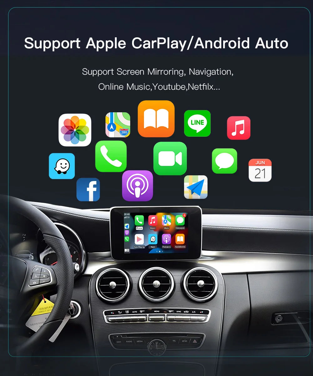 2025 New Wireless CarPlay Android Auto