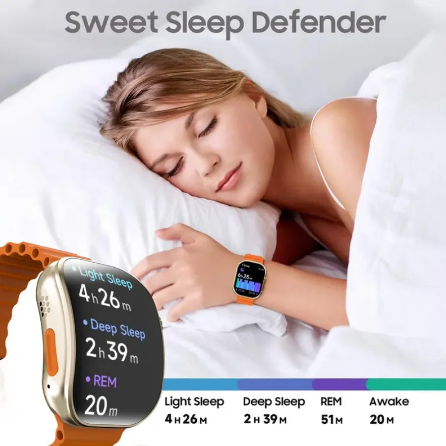 Smartwatch , IP67 Waterproof2.02" HD Fitness Watch with 100+ Sport Modes, Fitness Tracker Watch