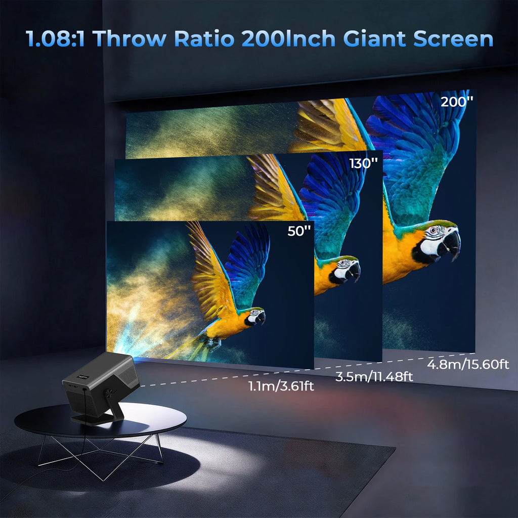 8K Support HD Projector 5W Speaker Android 14 WiFi6 BT5.4 Outdoor Home Theater Projectors X7