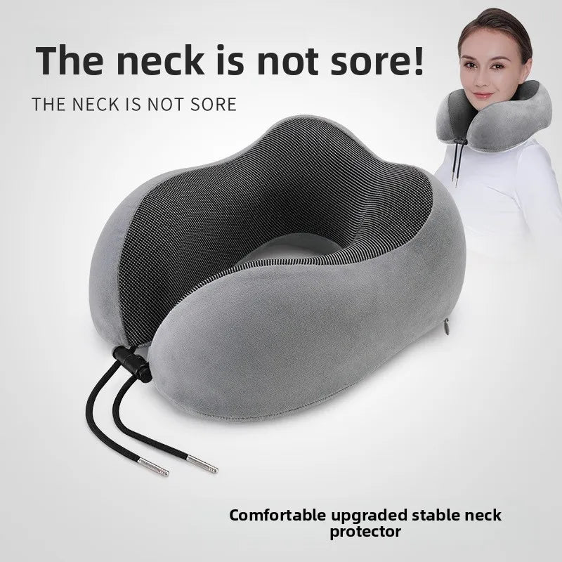 U Shaped Memory Foam Neck Pillows Soft Travel Pillow Massage Neck Pillow Sleeping Airplane Pillow Cervical