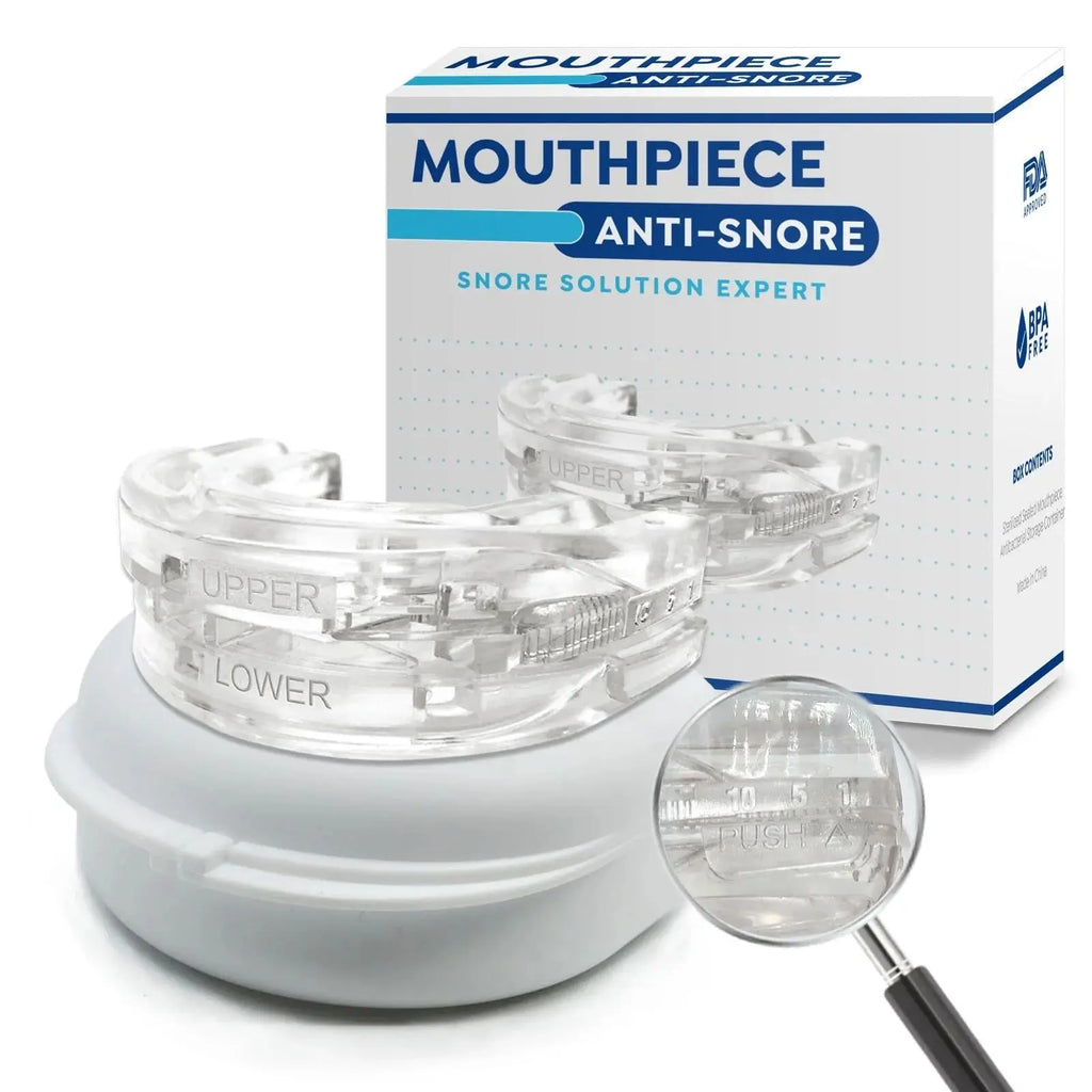 Adjustable Mouthpiece  Anti-Snoring Mouth Guard Night Time Teeth & Sleeping Bite Guard for Bruxism and Stop Snoring