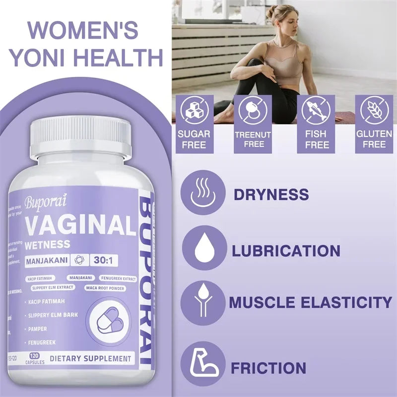 Vaginal Wetness Supplements - for Female Hormone Balance, Women's PH Balance, for Vaginal Health - 120pcs