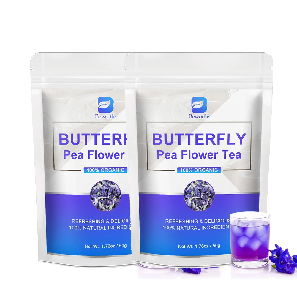 Natural Butterfly Herb Extract Enhances Immunity, Rich in Vitamin C and E Antioxidant Supplements for Beauty