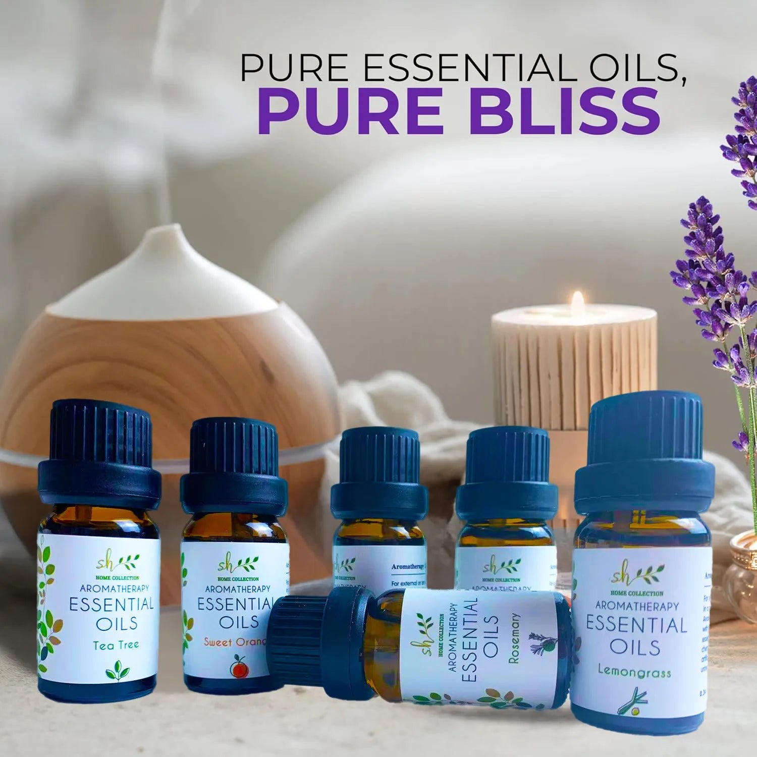 10Pcs/Set Fragrance Massage Spa Aromatherapy Pure Essential Oil Set