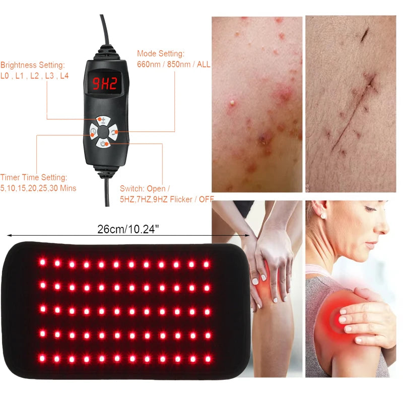 Infrared Light LED Healthcare Waist Red Light Heating Massage