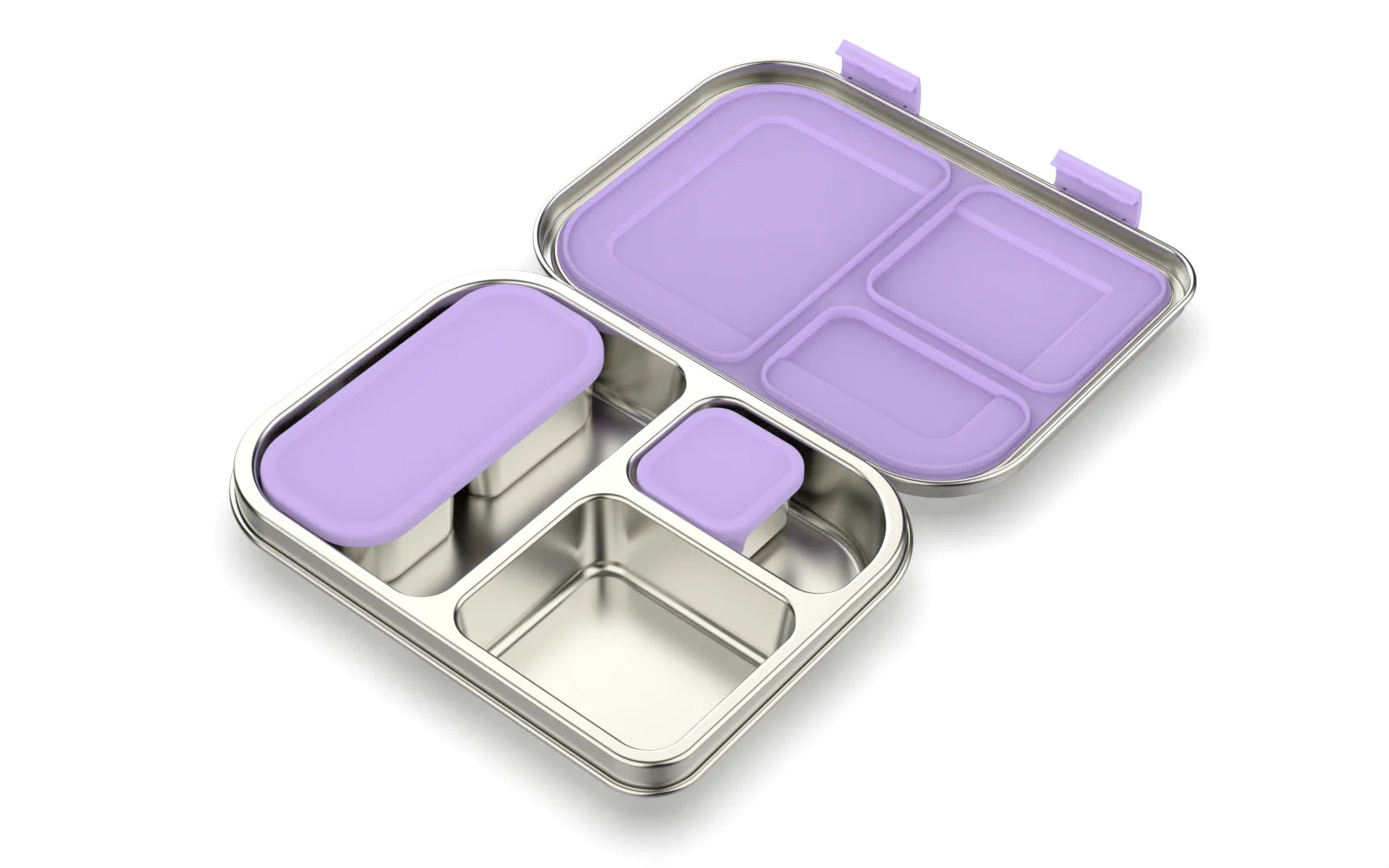Stainless Steel Leakproof Bento Lunch Box, Sandwich Friendly, Food Safe, Compact, Perfect for Kids Lunch, Adult Lunch
