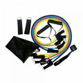 11pcs TPE Resistance Band Set Fitness Band Pull Rope Elastic Training Band With Door Anchor Handles Carry Bag